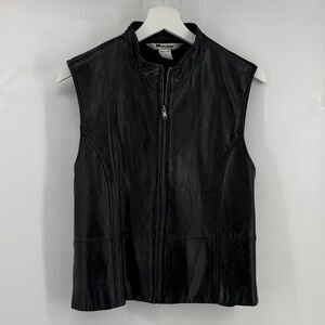 Nygard Black Leather Vest